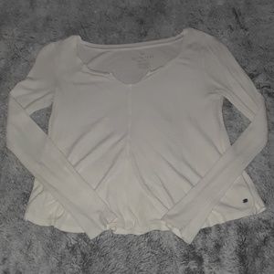 American eagle white long sleeve